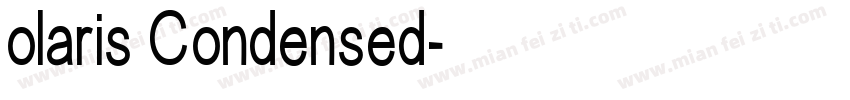 olaris Condensed字体转换